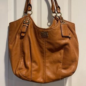 Leather coach purse